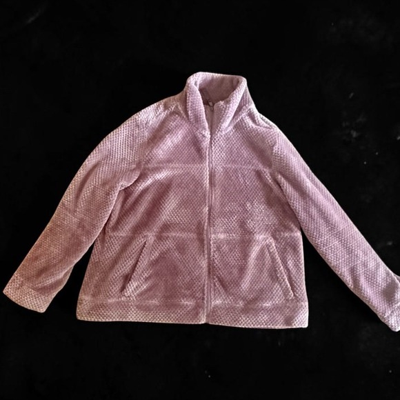 Free Country Jackets & Blazers - Free Country Womens XXL Lavender Waffle Fleece Full Zip Jacket Honeycomb